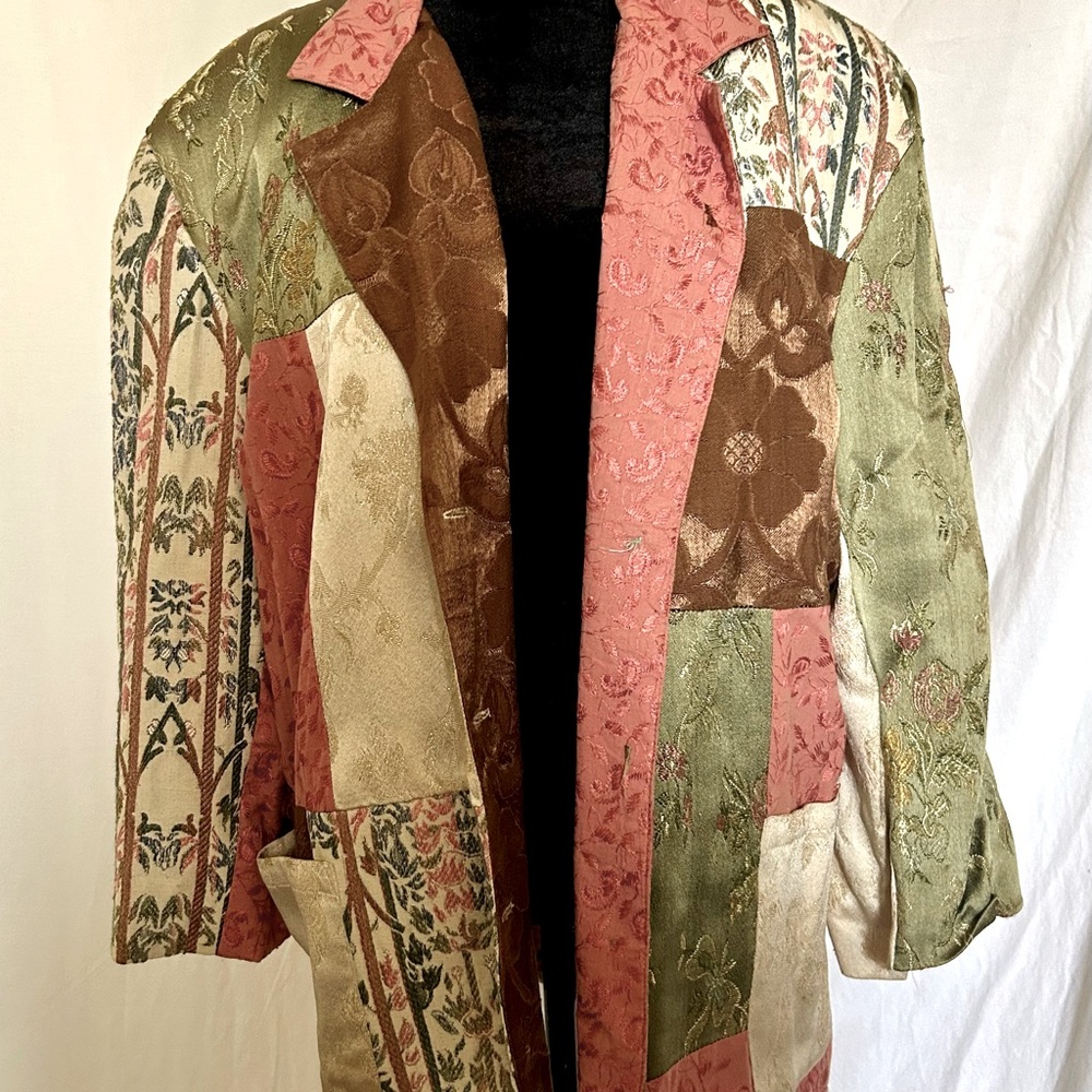 1980s Patchwork Blazer - image 2
